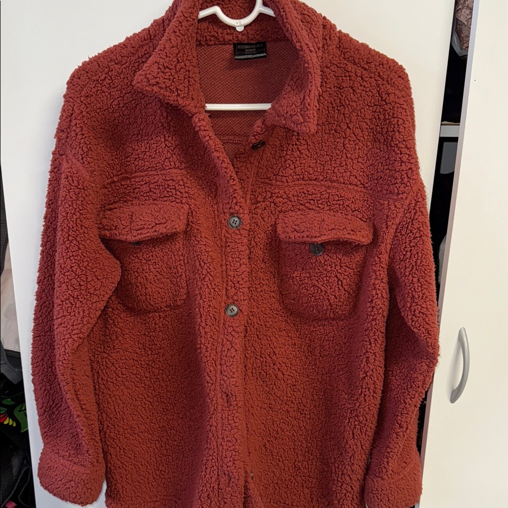 32 Degrees Women's Rust Teddy Jacket